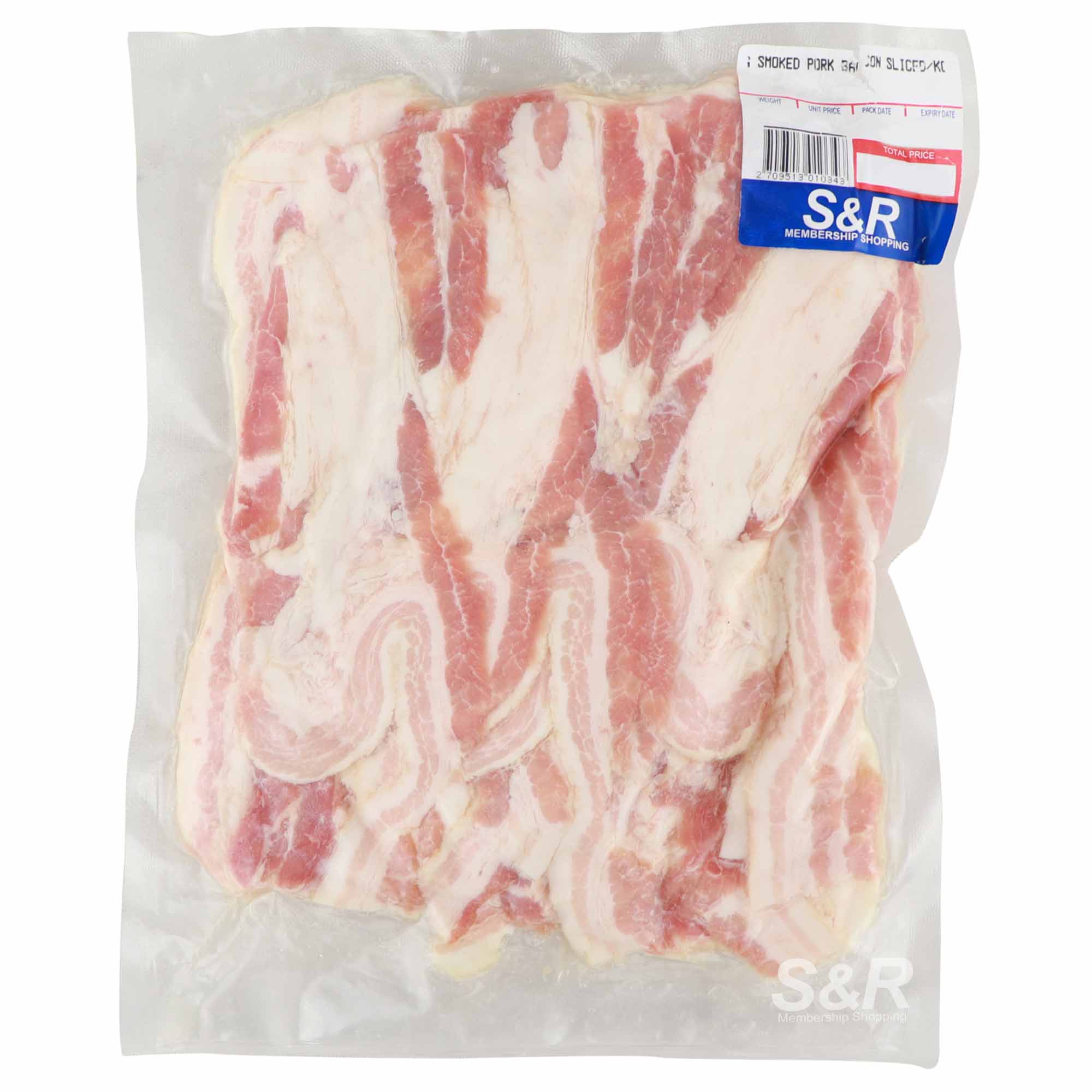 S&R Smoked Pork Bacon Sliced approx. 1.2kg